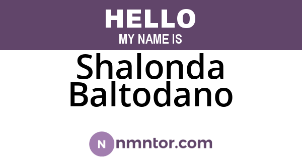 Shalonda Baltodano