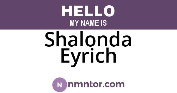 Shalonda Eyrich