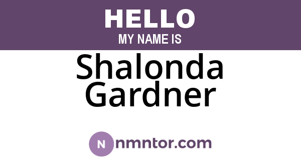 Shalonda Gardner
