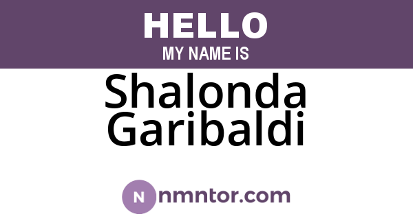 Shalonda Garibaldi
