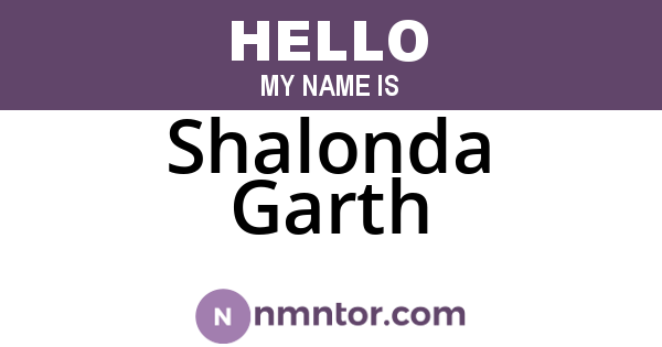 Shalonda Garth