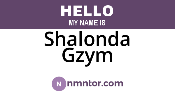 Shalonda Gzym