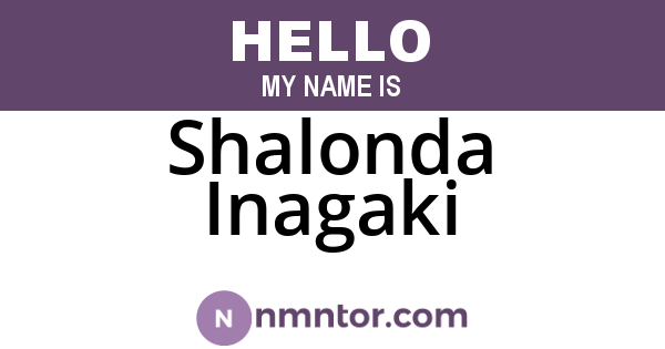 Shalonda Inagaki