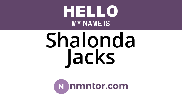 Shalonda Jacks