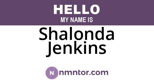 Shalonda Jenkins