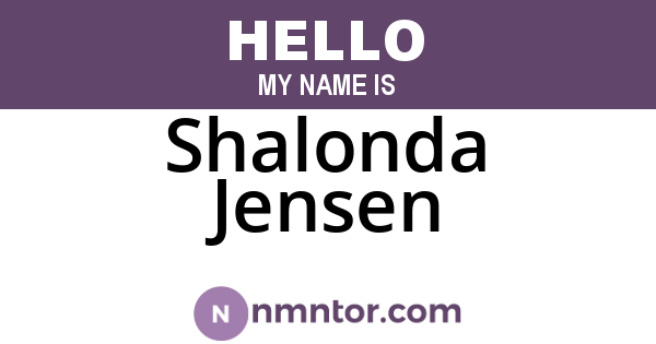 Shalonda Jensen