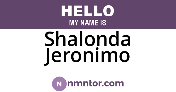 Shalonda Jeronimo