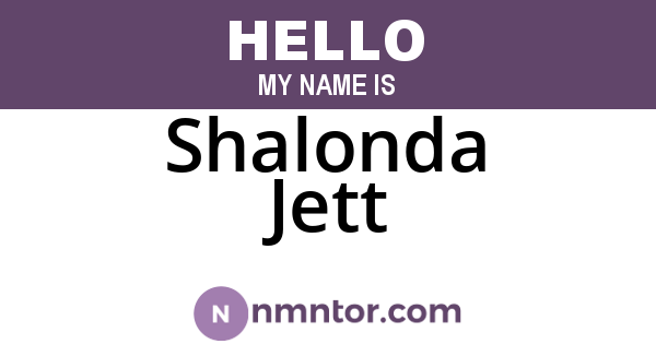 Shalonda Jett