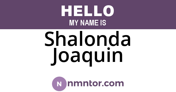 Shalonda Joaquin