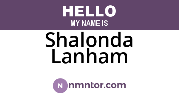 Shalonda Lanham