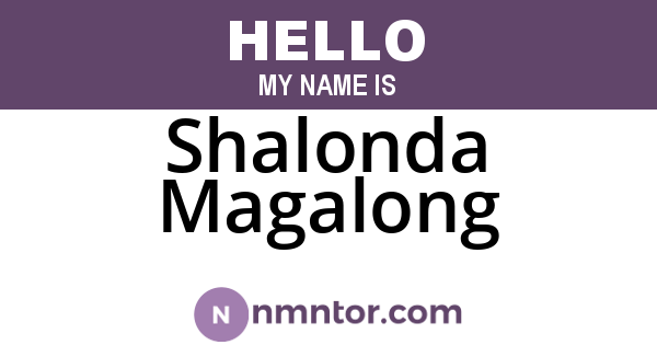 Shalonda Magalong