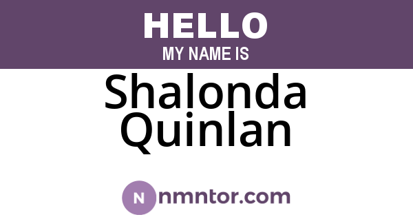 Shalonda Quinlan