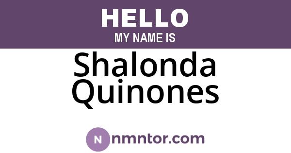 Shalonda Quinones