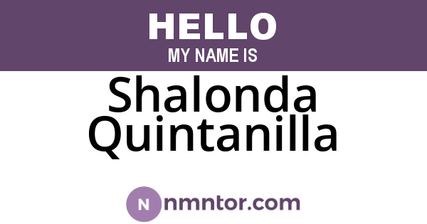 Shalonda Quintanilla