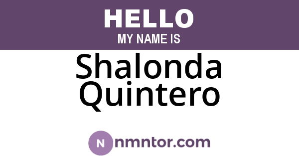 Shalonda Quintero