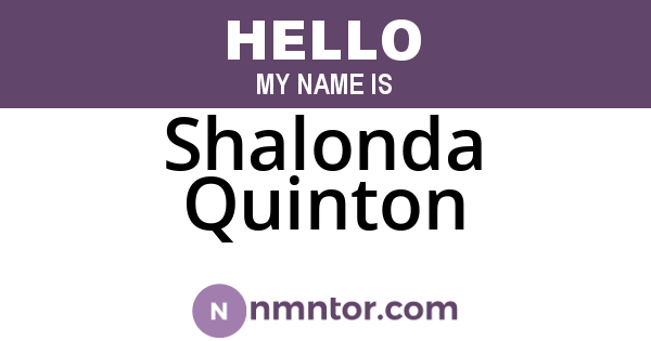 Shalonda Quinton
