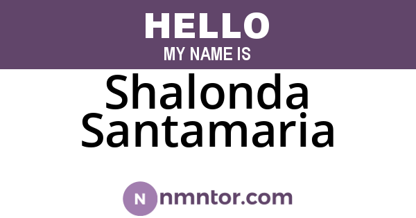 Shalonda Santamaria