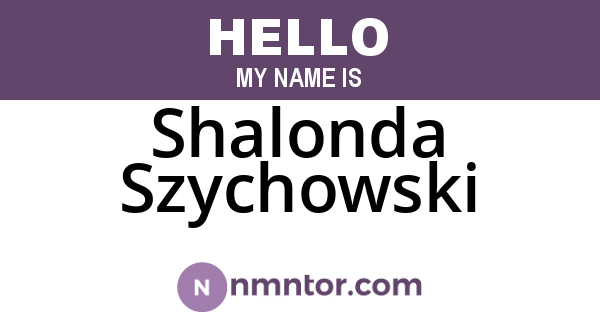 Shalonda Szychowski