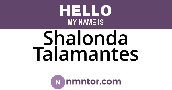 Shalonda Talamantes
