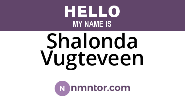 Shalonda Vugteveen