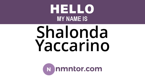 Shalonda Yaccarino