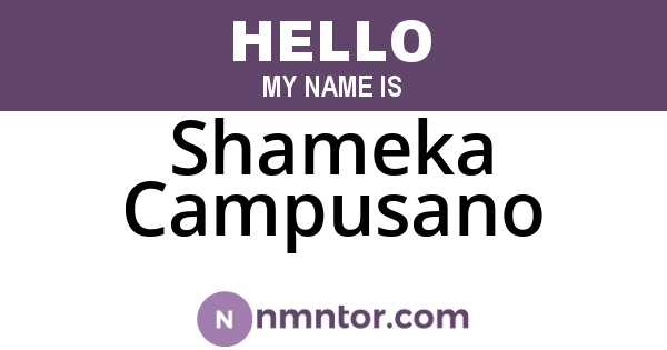 Shameka Campusano