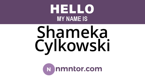 Shameka Cylkowski
