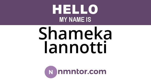 Shameka Iannotti