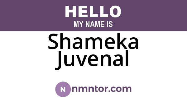 Shameka Juvenal