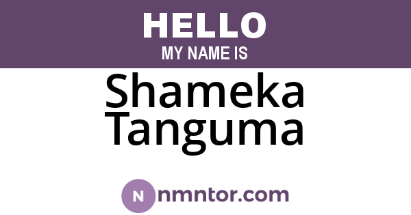 Shameka Tanguma