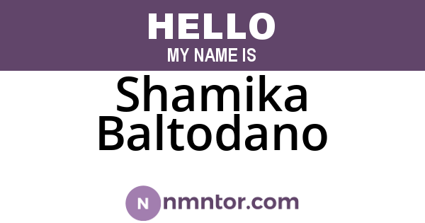 Shamika Baltodano