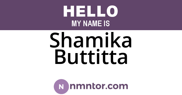 Shamika Buttitta