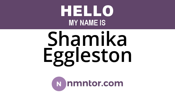 Shamika Eggleston