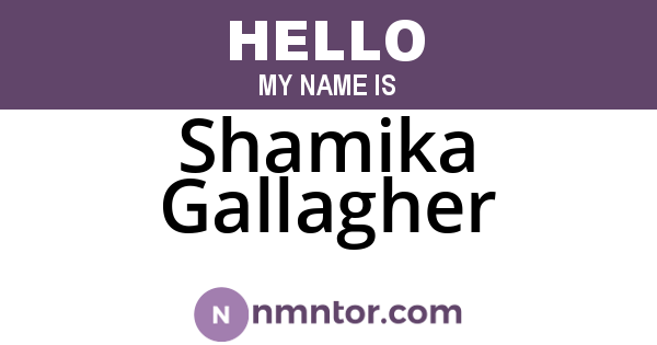 Shamika Gallagher