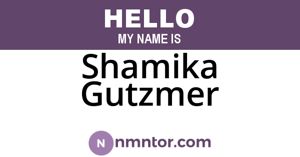 Shamika Gutzmer