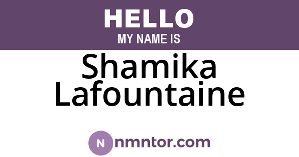 Shamika Lafountaine