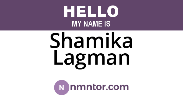 Shamika Lagman