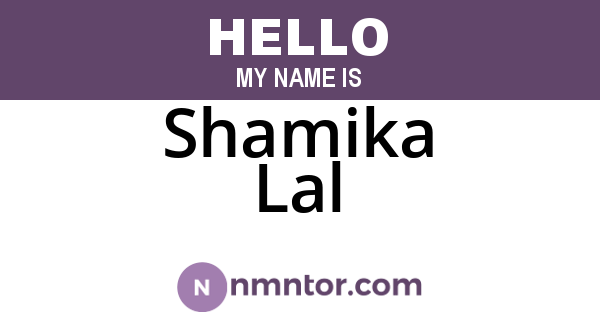 Shamika Lal