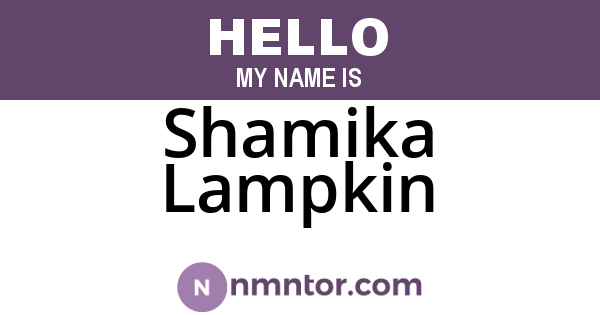 Shamika Lampkin