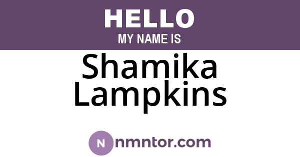 Shamika Lampkins