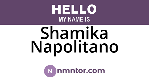 Shamika Napolitano
