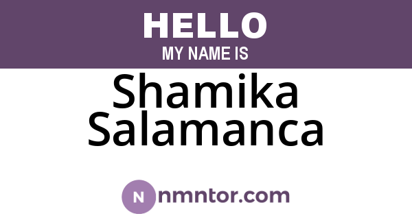 Shamika Salamanca
