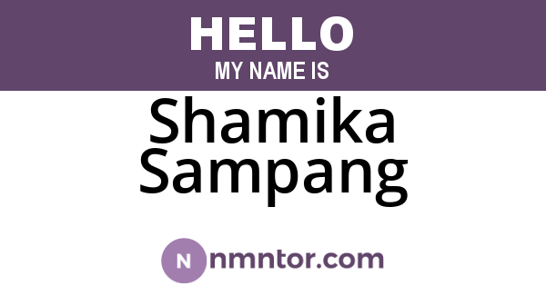 Shamika Sampang