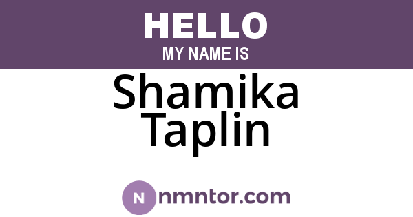 Shamika Taplin