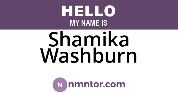 Shamika Washburn