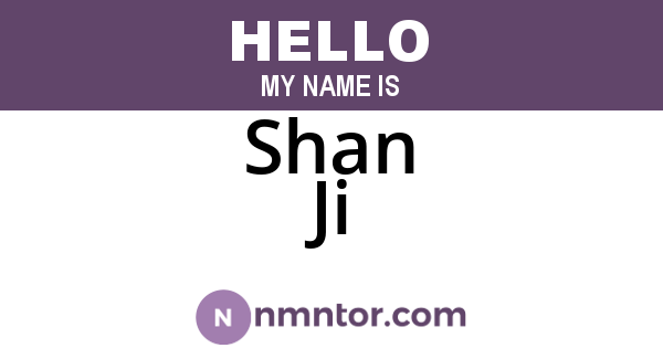 Shan Ji