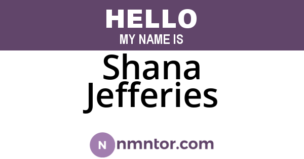 Shana Jefferies