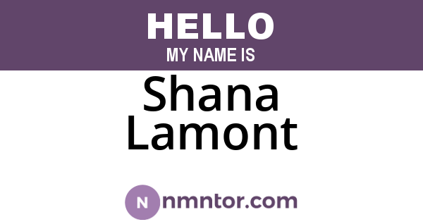 Shana Lamont