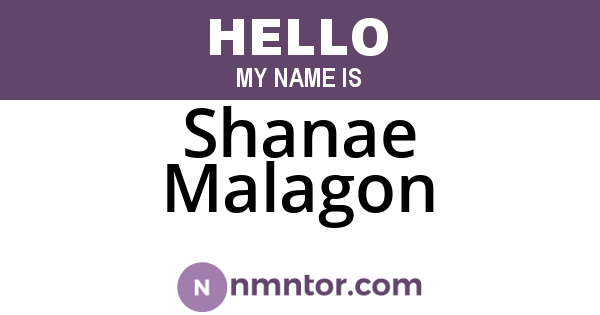Shanae Malagon