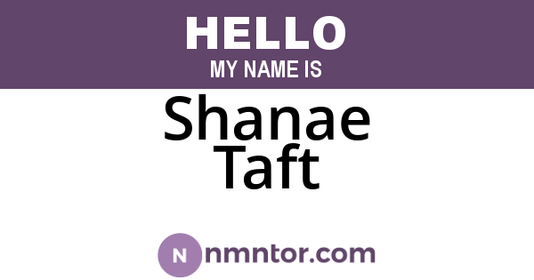 Shanae Taft